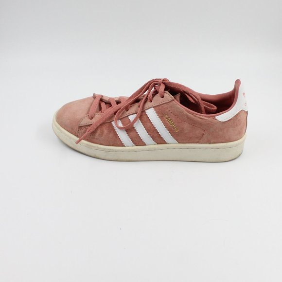 Adidas Women’s Pink and White Stripe Campus Sneakers US 6.5 - Picture 9 of 10